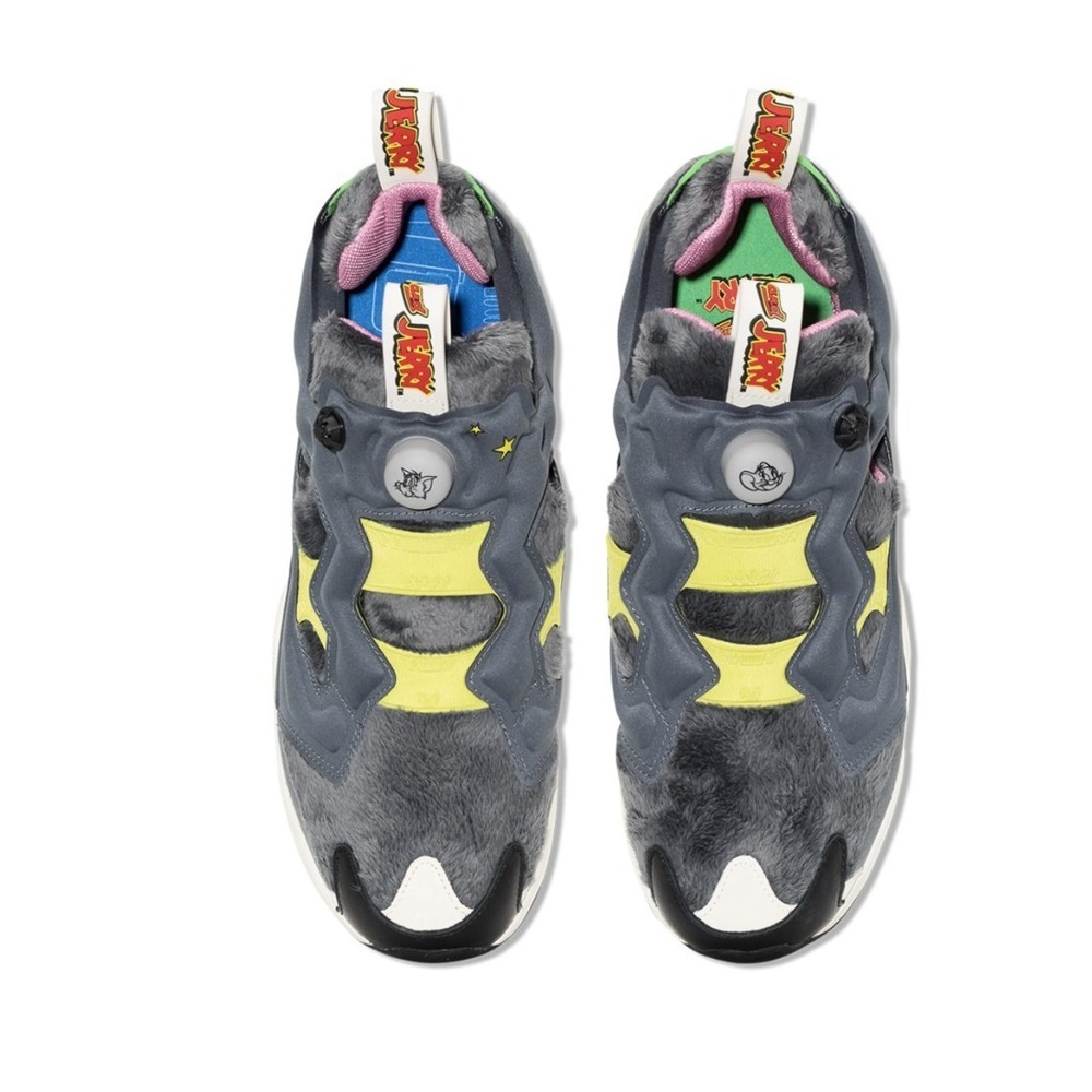 Tom and Jerry  X Reebok Instapump Fury FW4656 Grey White‎ Shoes Size 5Y
